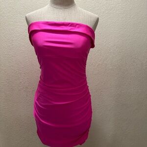 Elegant Pink Off-Shoulder Dress